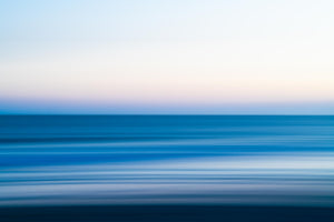 colorful abstract wall art photography of ocean at sunset