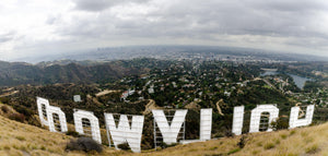 photo of the Hollywood sign and behind the Hollywood sign in Los Angeles california