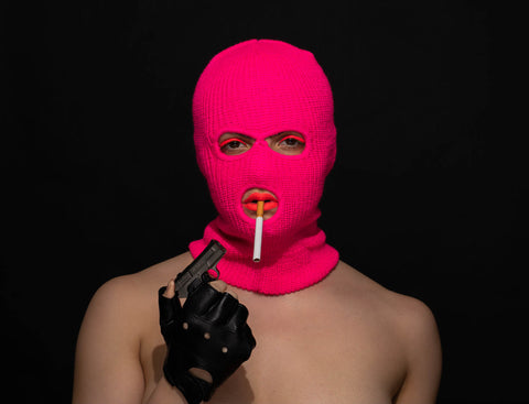 Punk Pop!- Pink With Gun - Korbin Bielski Fine Art